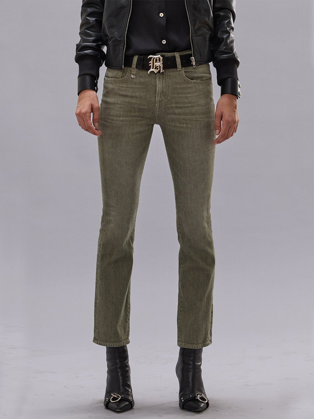 JEAN KICK FIT ARMY GREEN