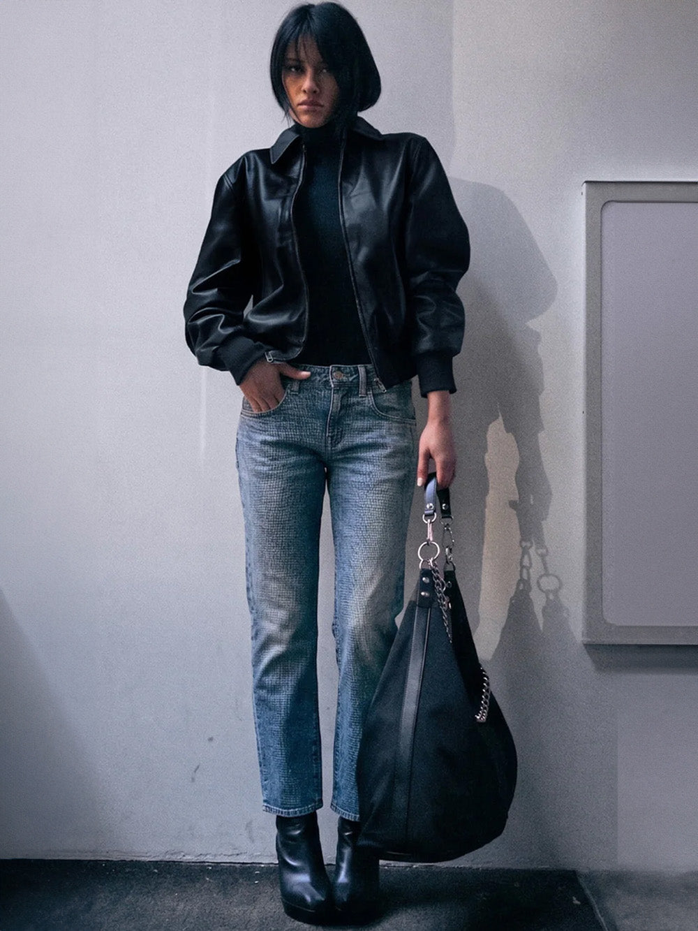 JEAN BOY STRAIGHT WILTED BLUE