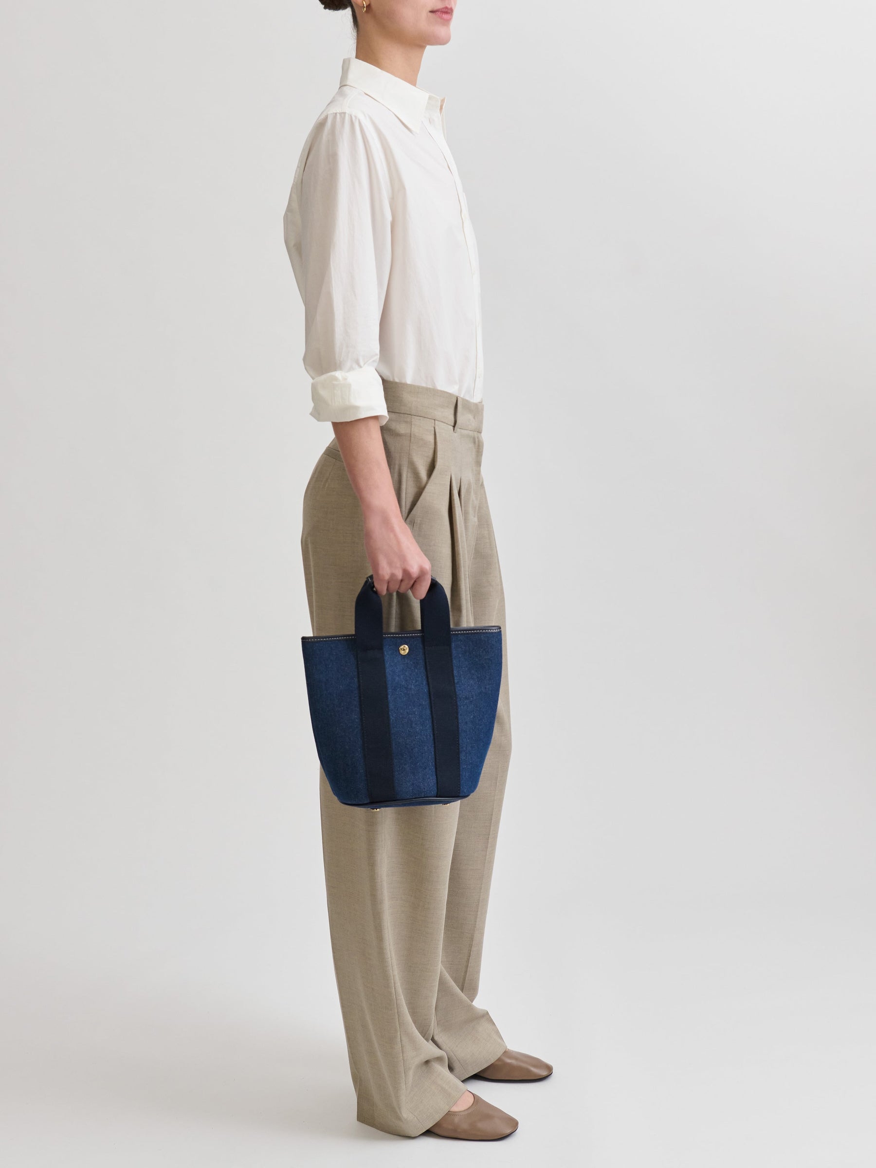 CRUISE BUCKET BAG S DENIM NAVY