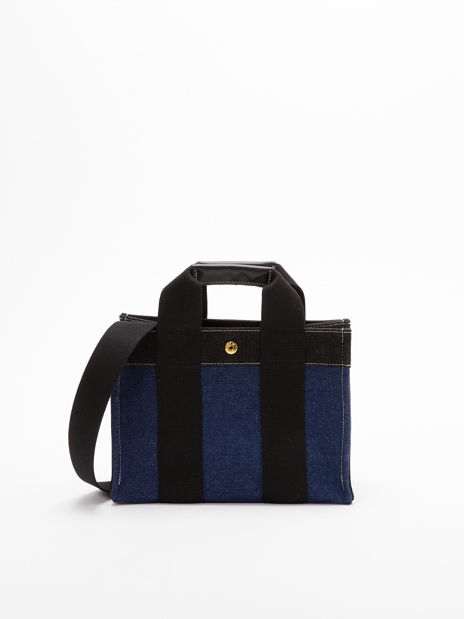 SAC TOTE S DENIM BLEU/BLACK