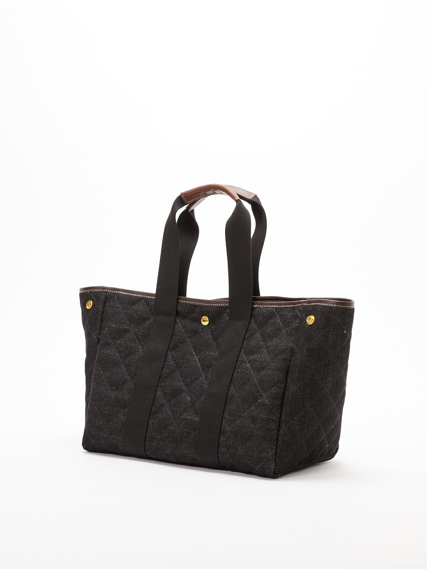 SAC TRAVERSEE M QUILTED DENIM BLACK