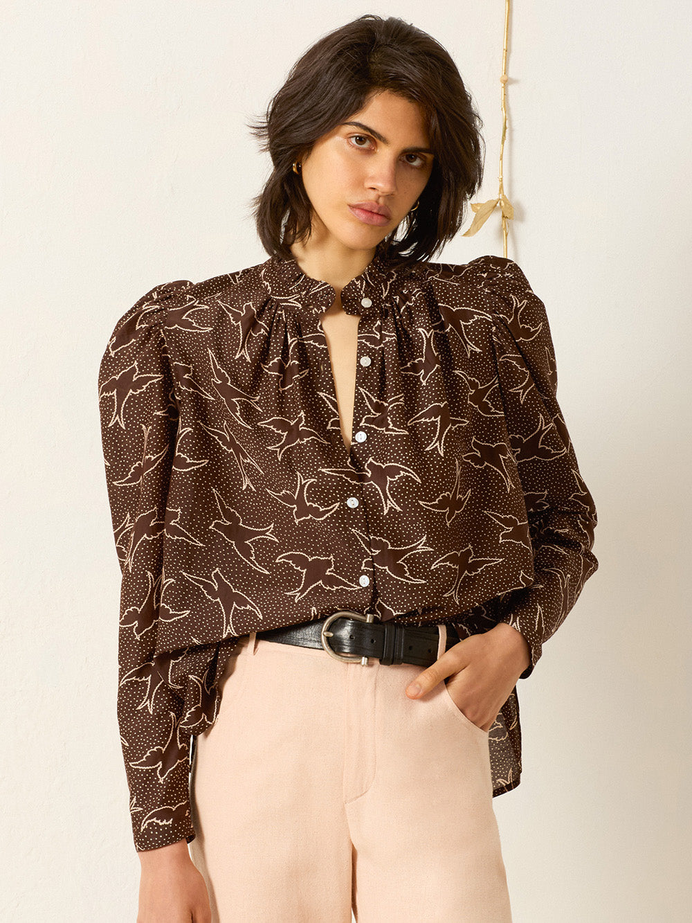 CHEMISE ARTEMIS CLOVE SWALLOW