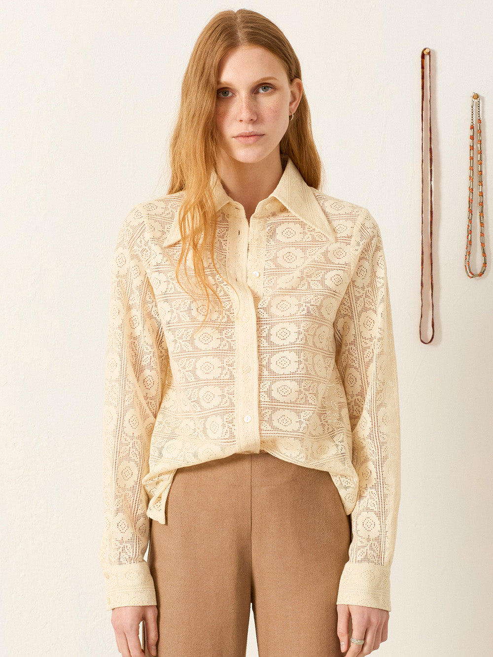 CHEMISE DOLLY DENTELLE ALABASTER