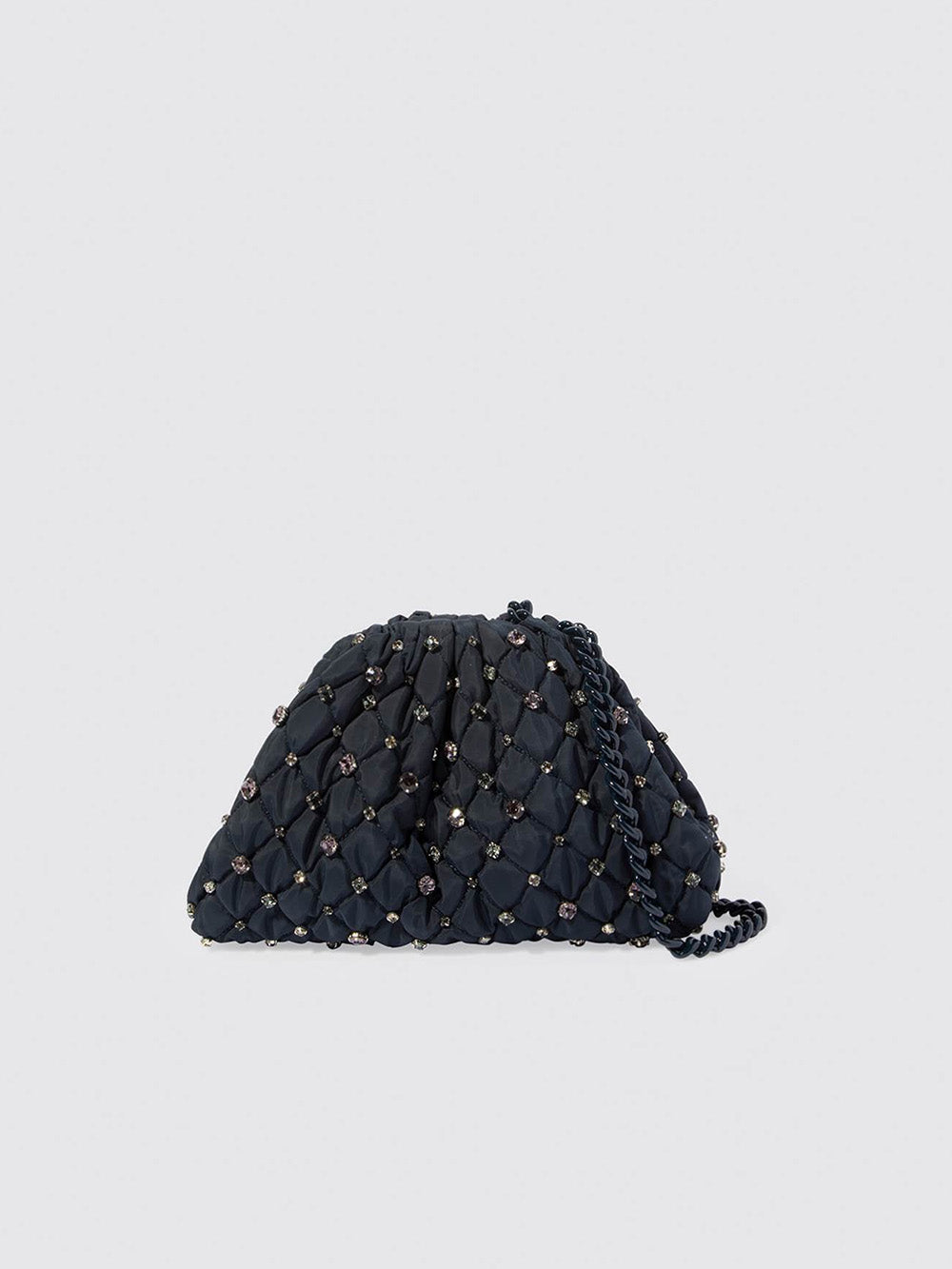 GAME MINI RHINESTONE BAG NAVY BLUE