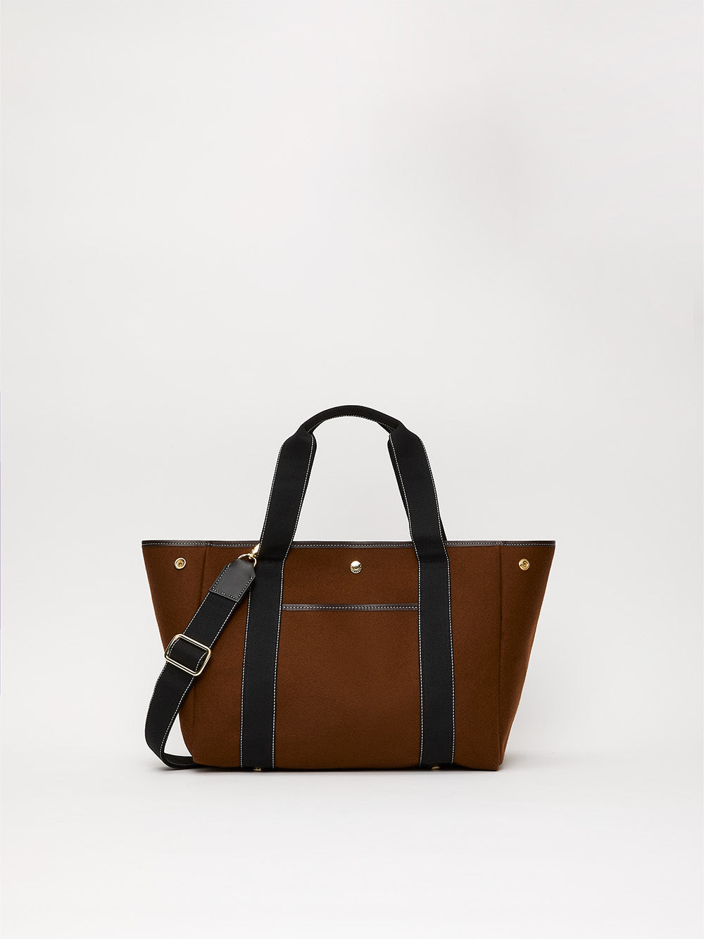 SAC TRAVERSÉE M POCKET FLANELLE TABAC