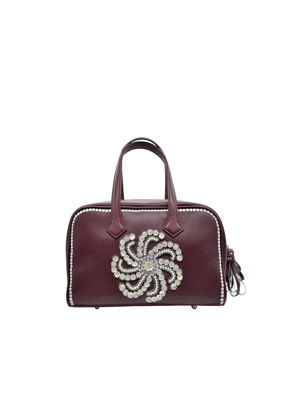 SAC WILLIE CUIR BORDEAUX