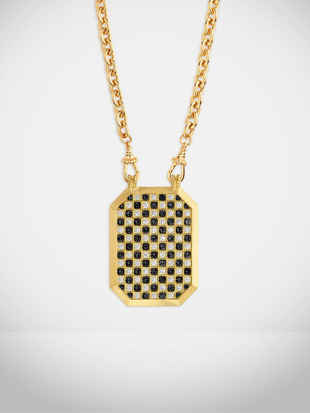 SCAPULAIRE CHECK DIAMANTS NOIR