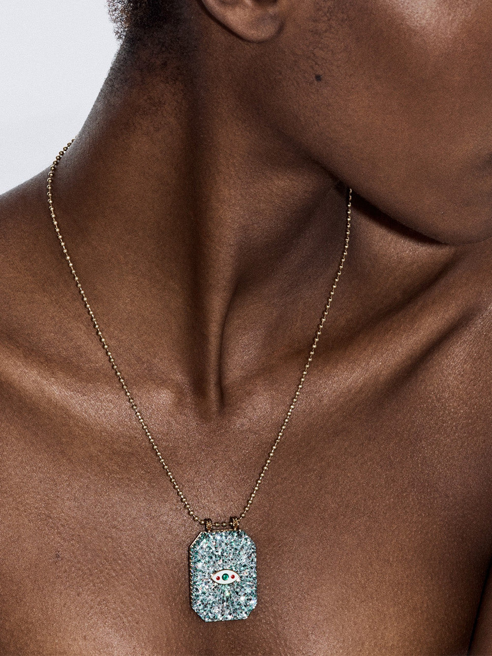 RAIZ'IN SCAPULAR 34MM SILVER GLITTER