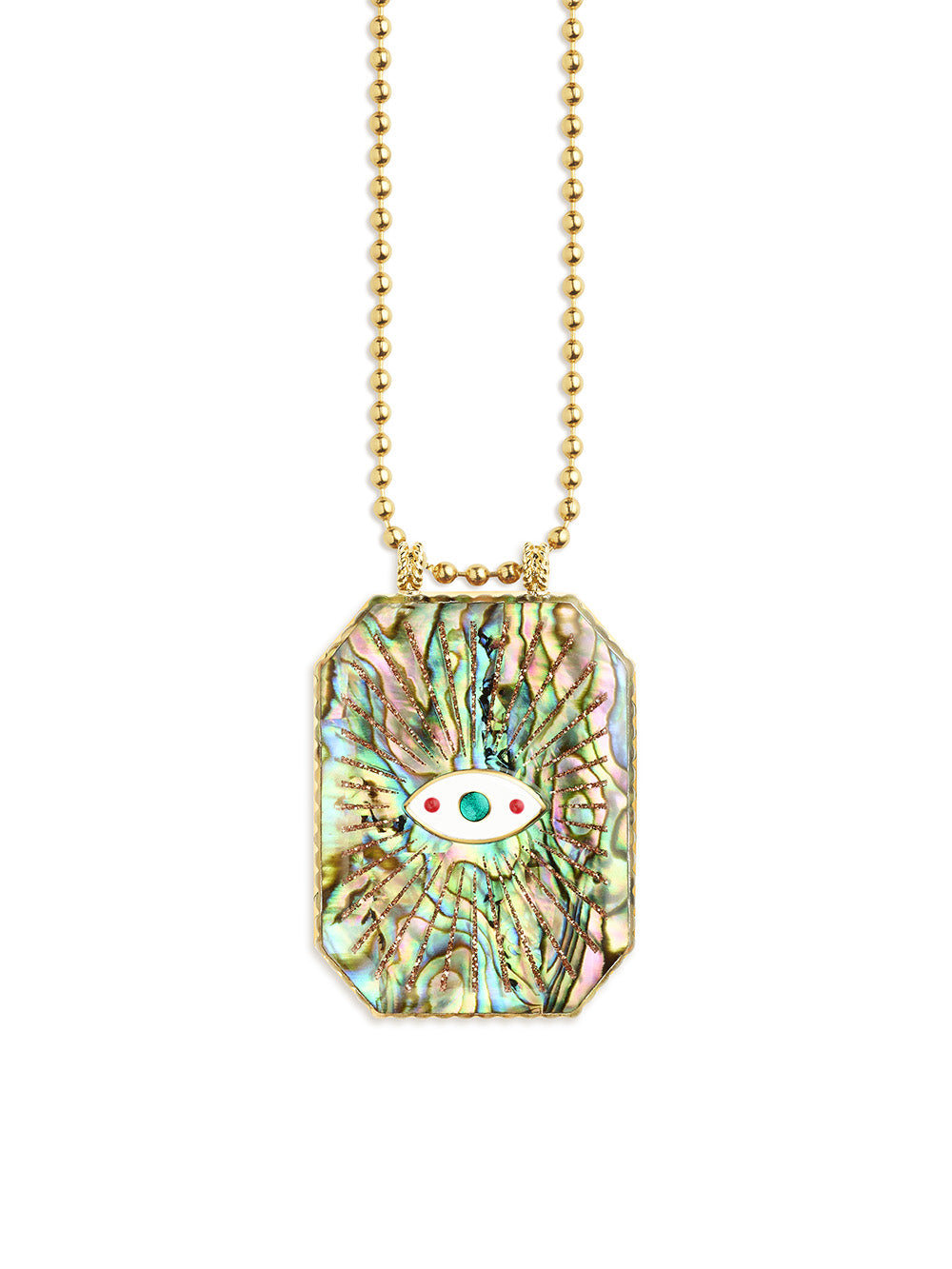 RAIZ'IN SCAPULAR 40MM NATURAL MOTHER-OF-PEARL