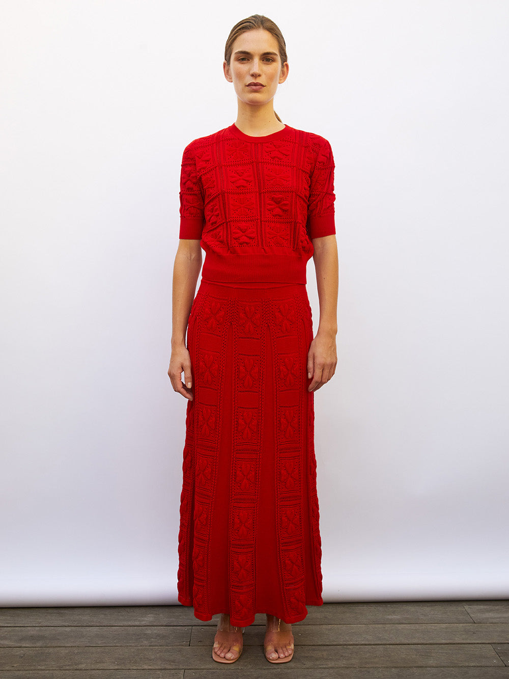 JUPE ELDA BRIGHT RED