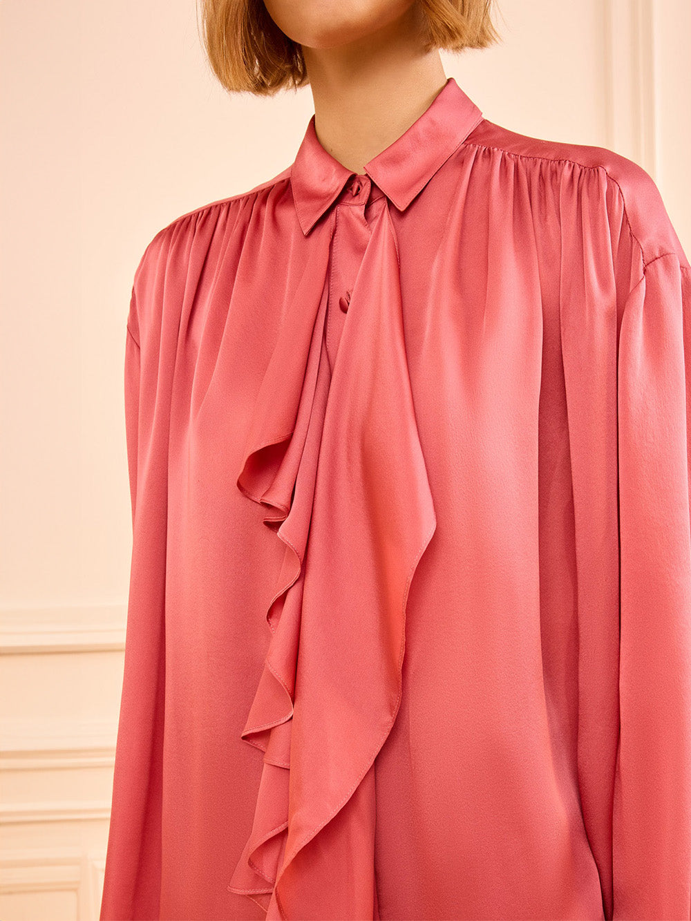 BLOUSE GESTURE ROSEWOOD