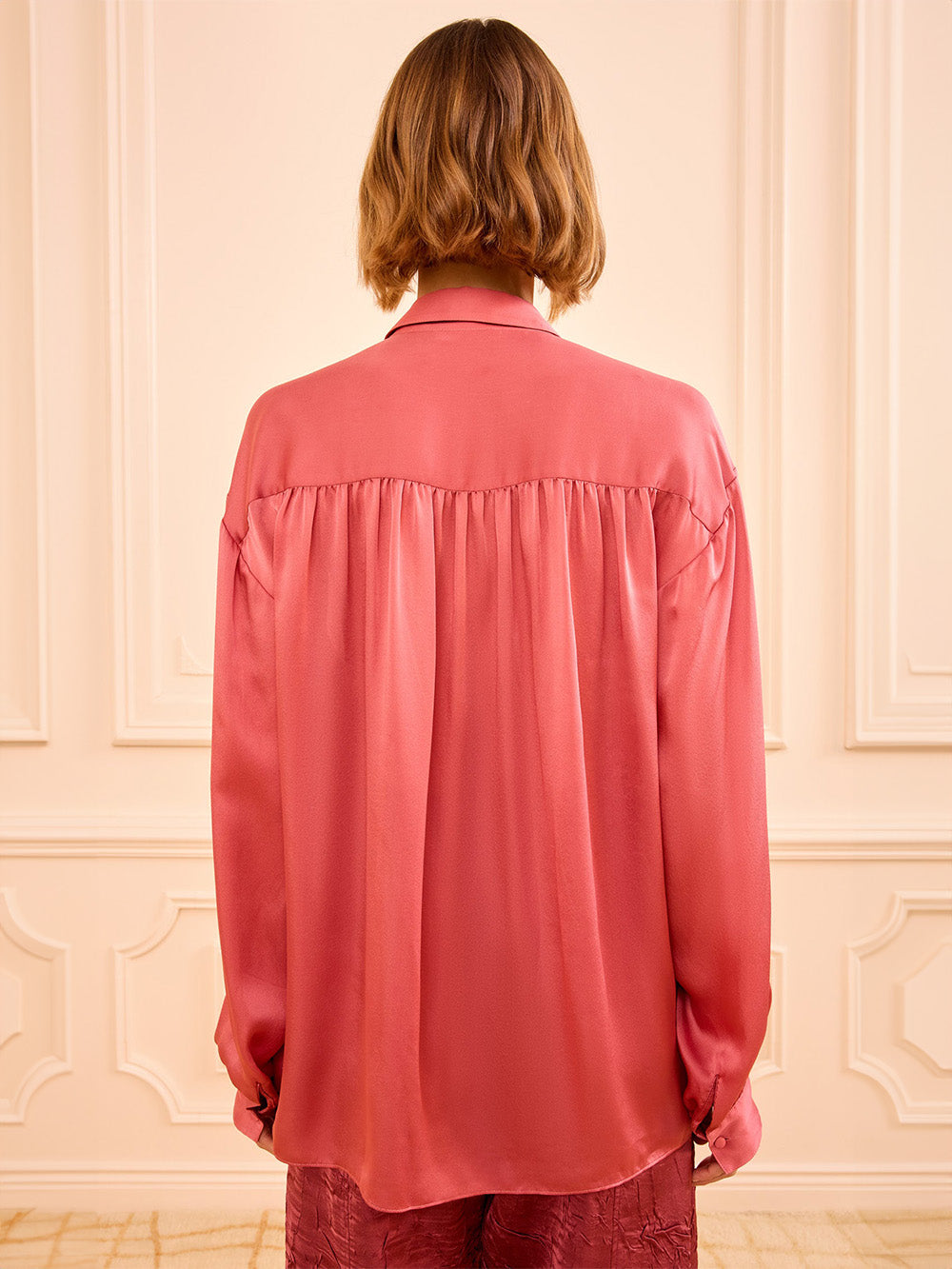 BLOUSE GESTURE ROSEWOOD