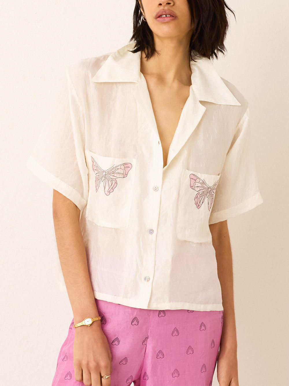 CHEMISE STEVIE BUTTERFLY GARDEN