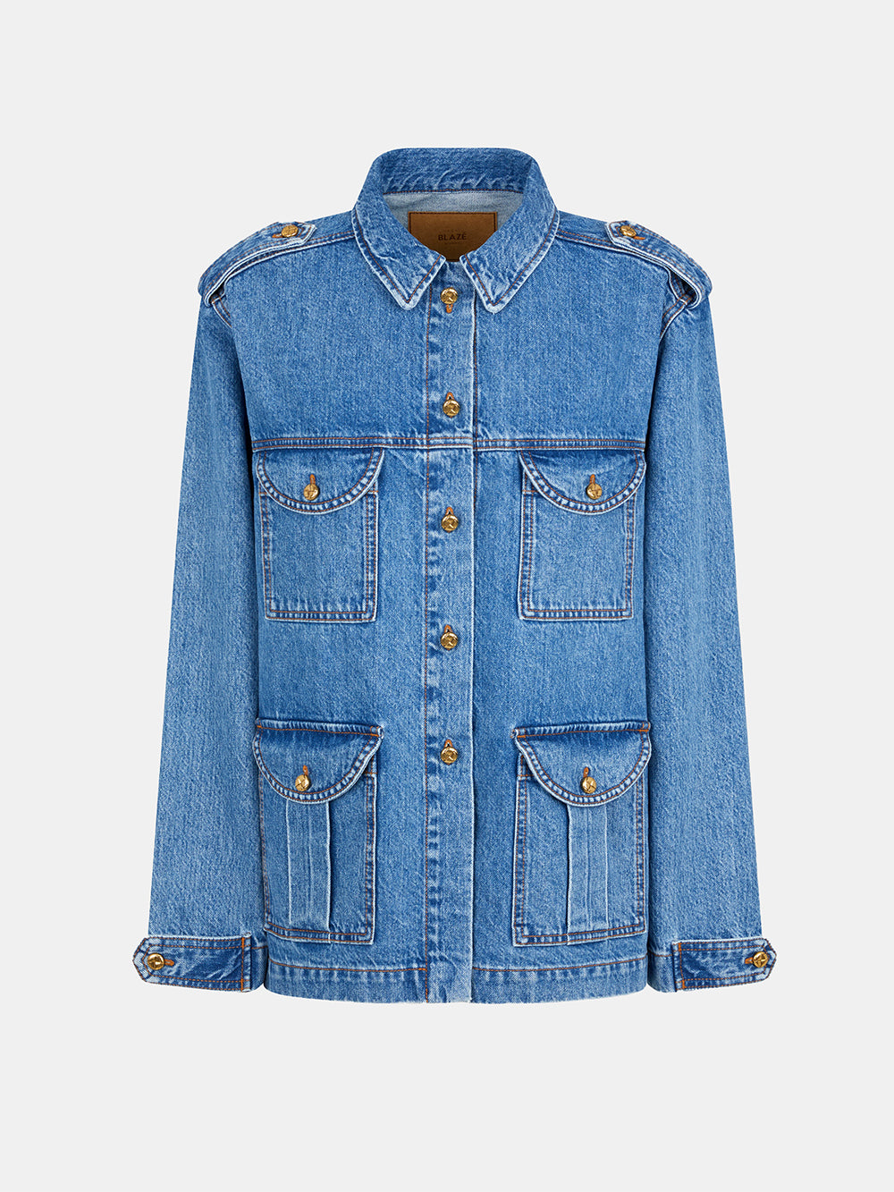 NARIIDA MAYA DENIM SAHARIANA JACKET