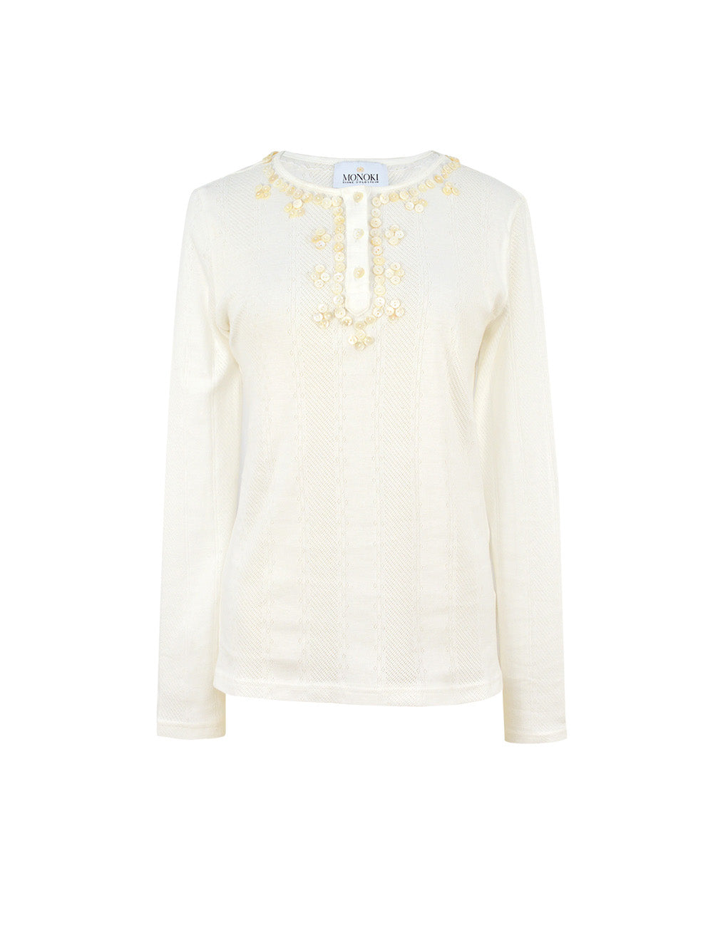 T-SHIRT SKIN POINTELLE BLANC