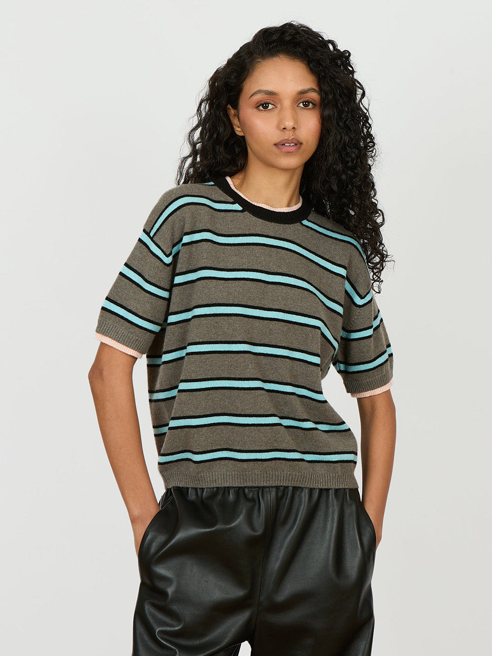 TOP ALBERTO STRIPES GREY 20