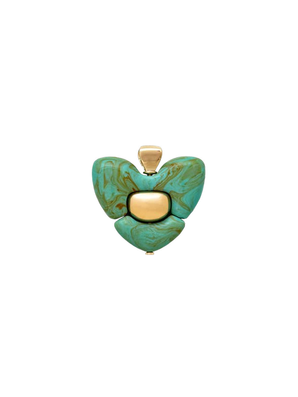 TURQUOISE HEART TOTEM PENDANT