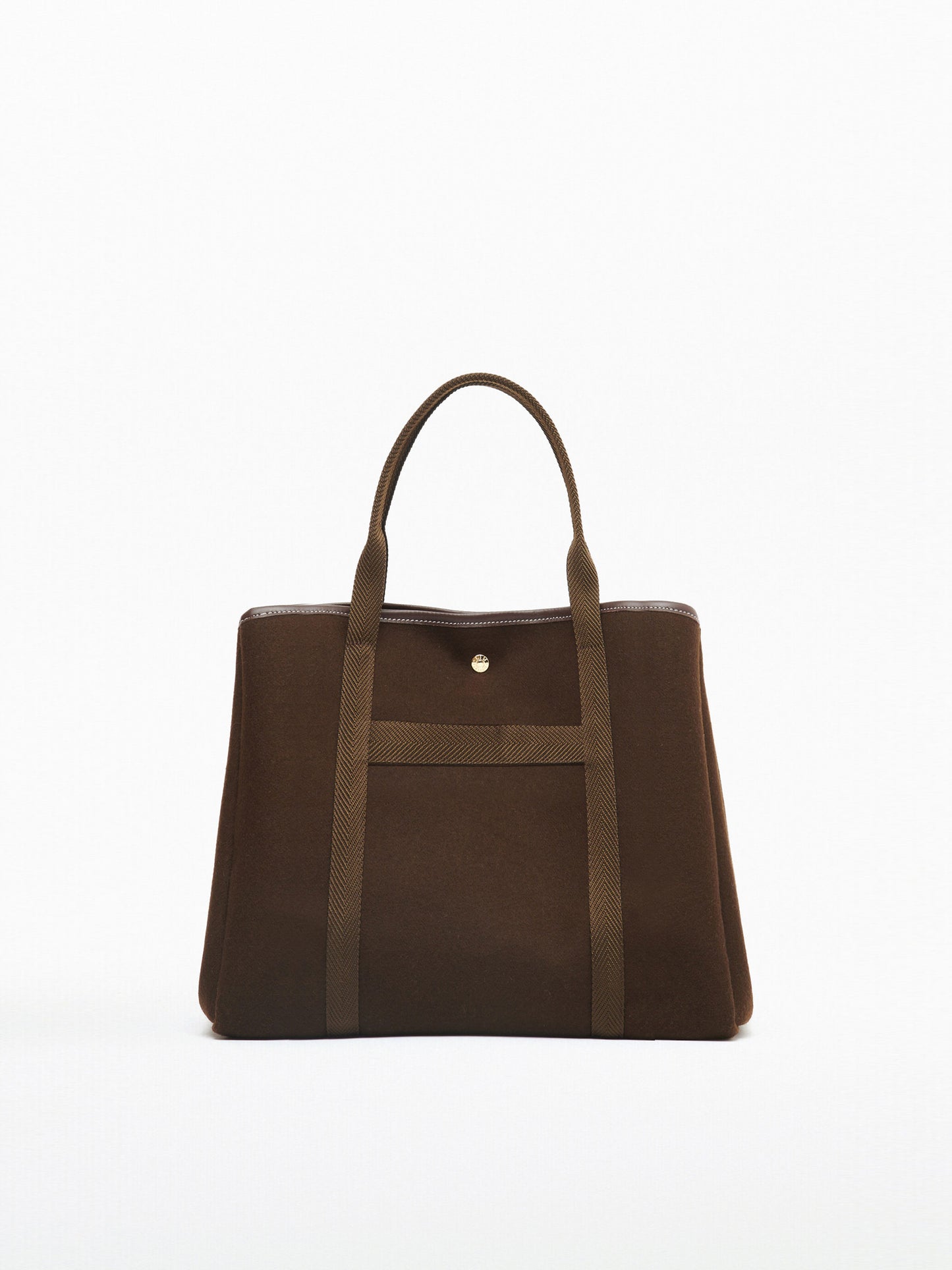CHOCOLATE FLANNEL CROSSING BAG L