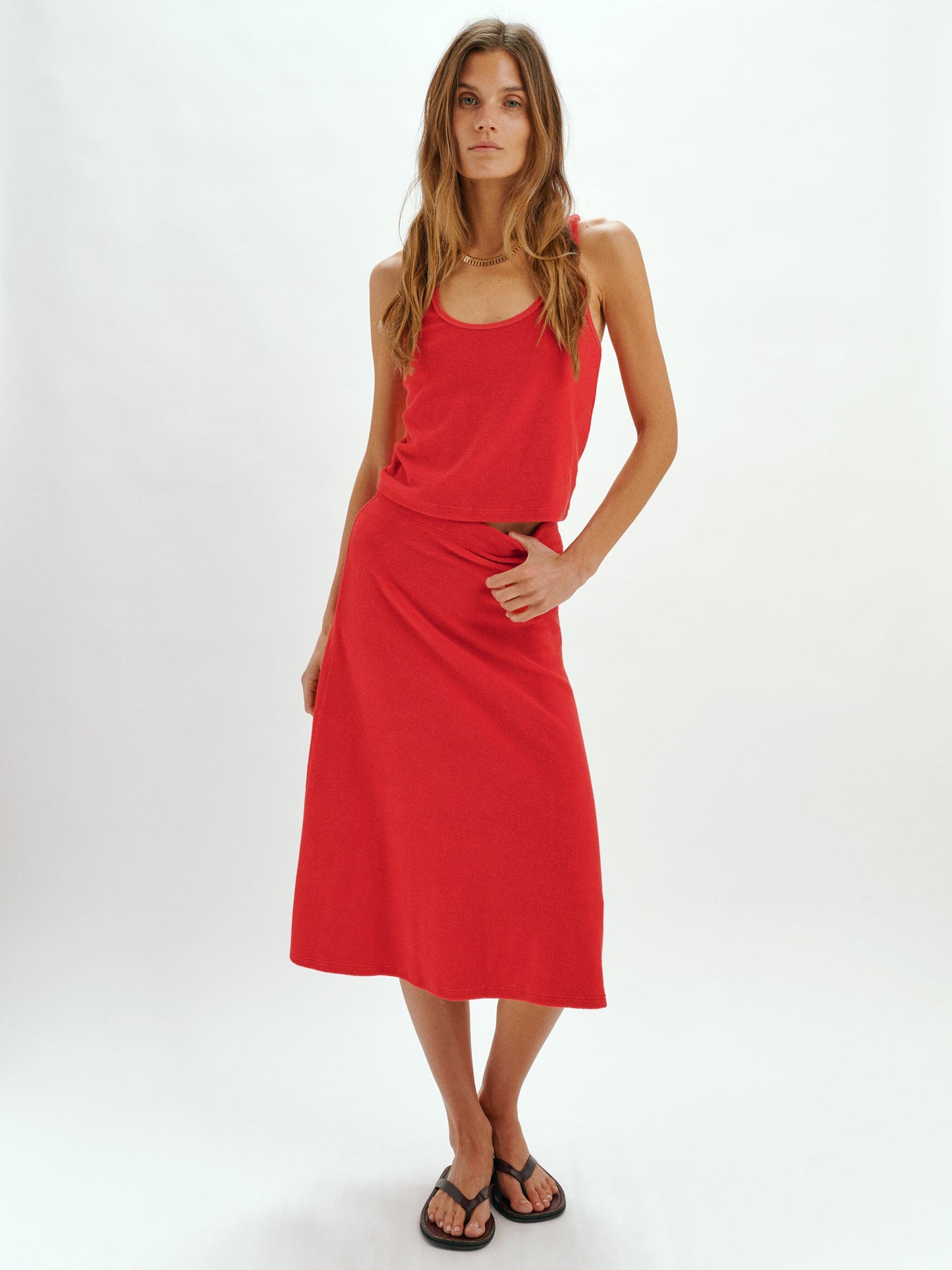 JUPE MIDI SIENNA CHERRY