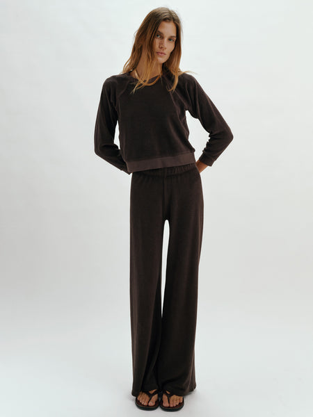 ZEPHYRA FLARE TROUSERS TRUFFLE