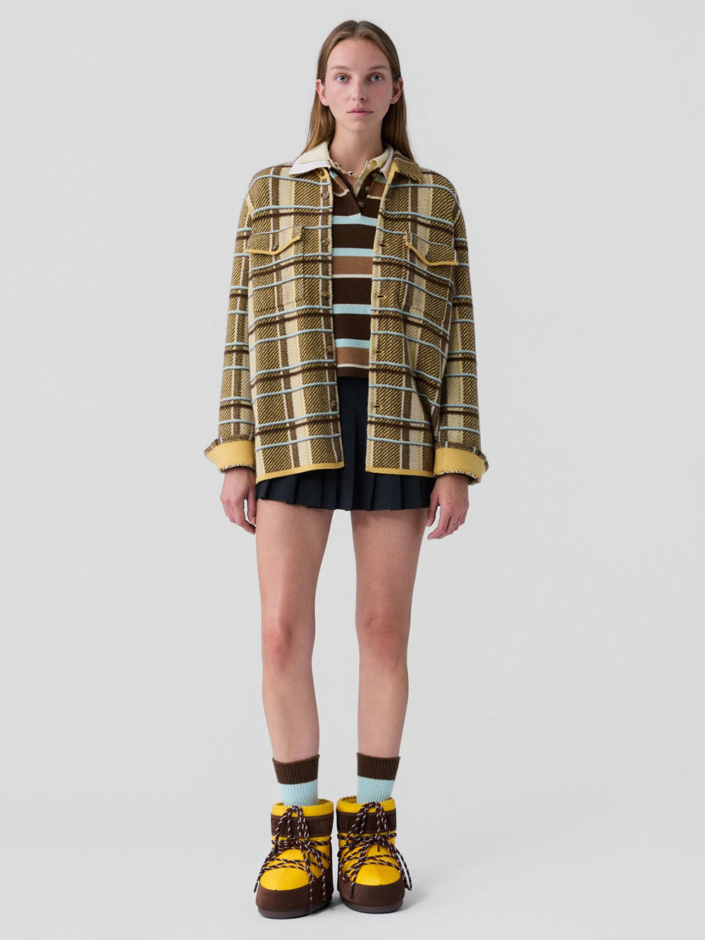 CHEMISE PLAID WORK SOLE COMBO