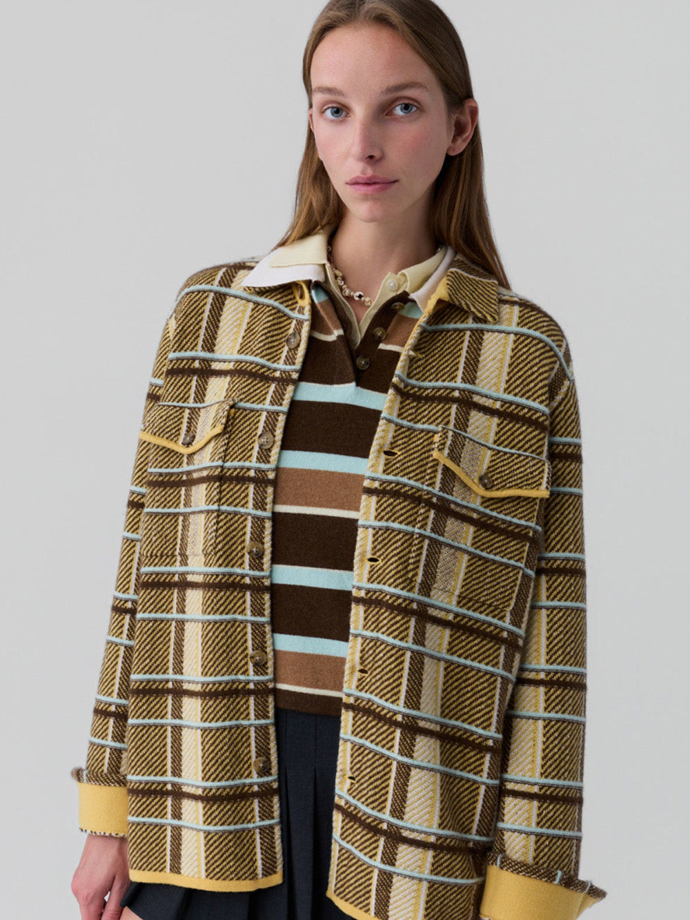 CHEMISE PLAID WORK SOLE COMBO