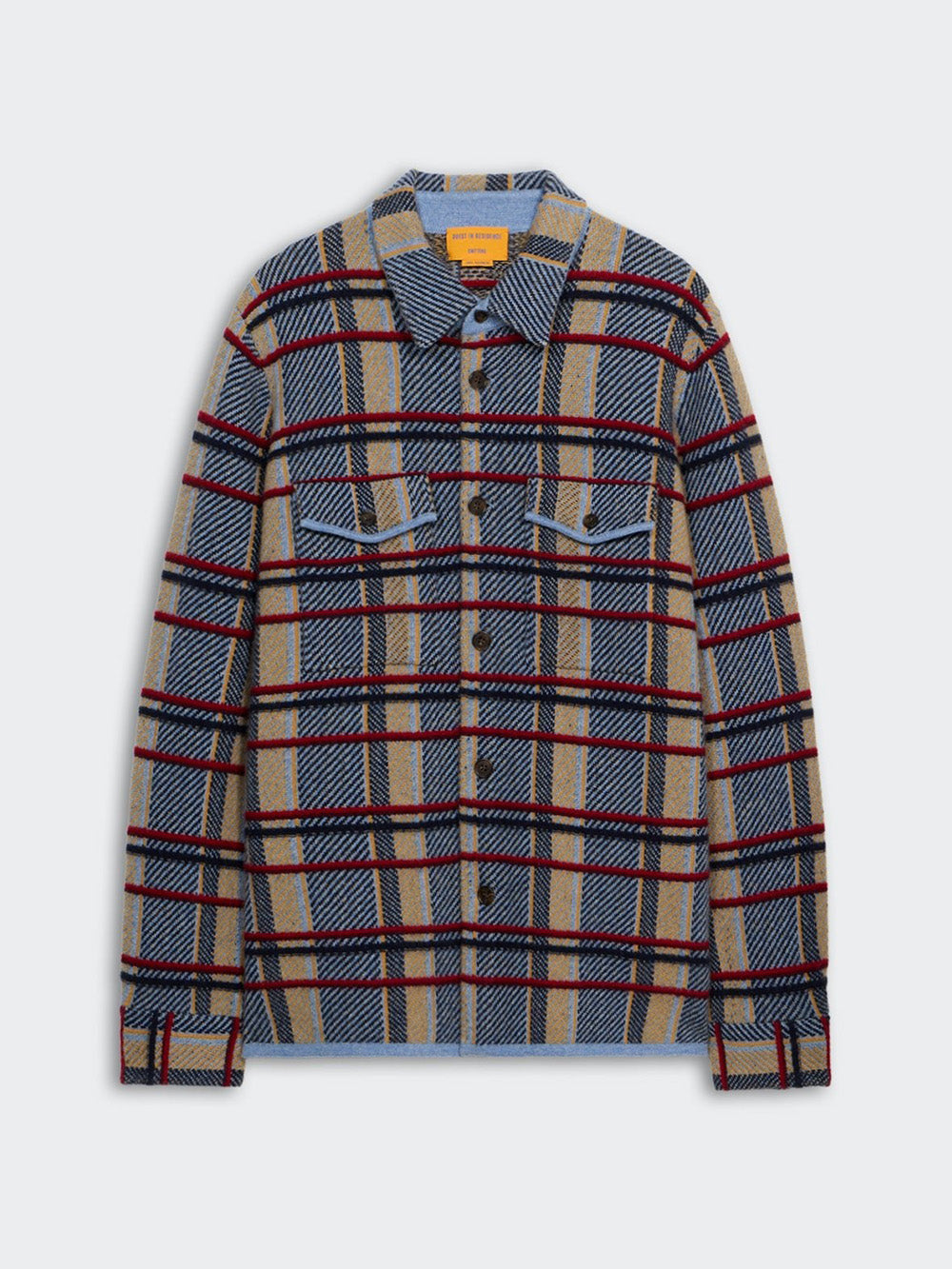 PLAID WORK HEATHER BLUE SHIRT