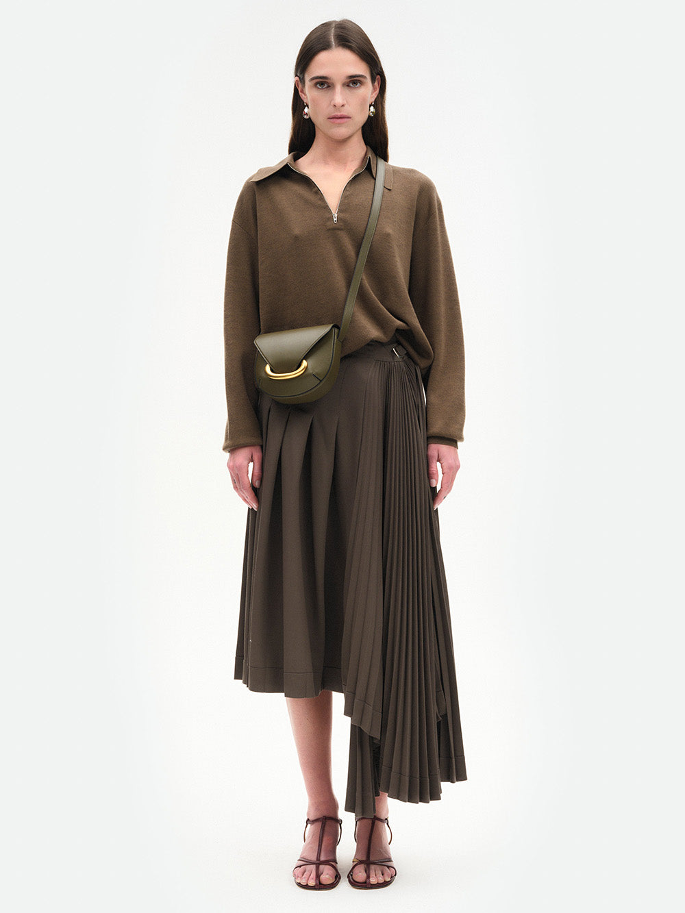 SAC VENETO CROSSBODY SMALL DEEP OLIVE