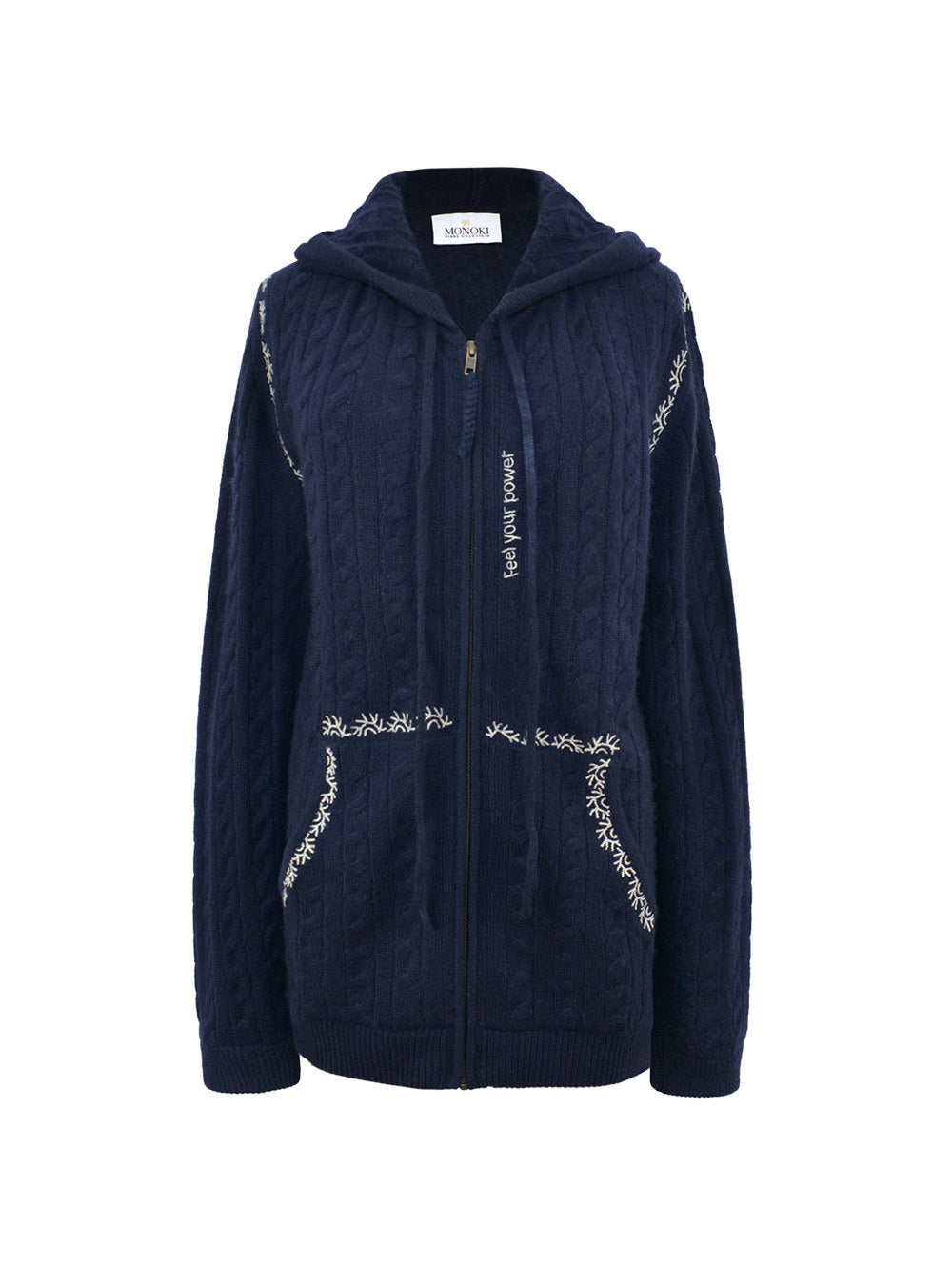 AMA NAVY HOODED VEST