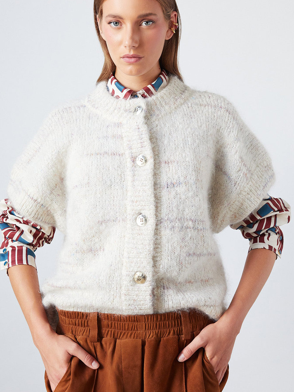 GILET LUCA OAT MELANGE