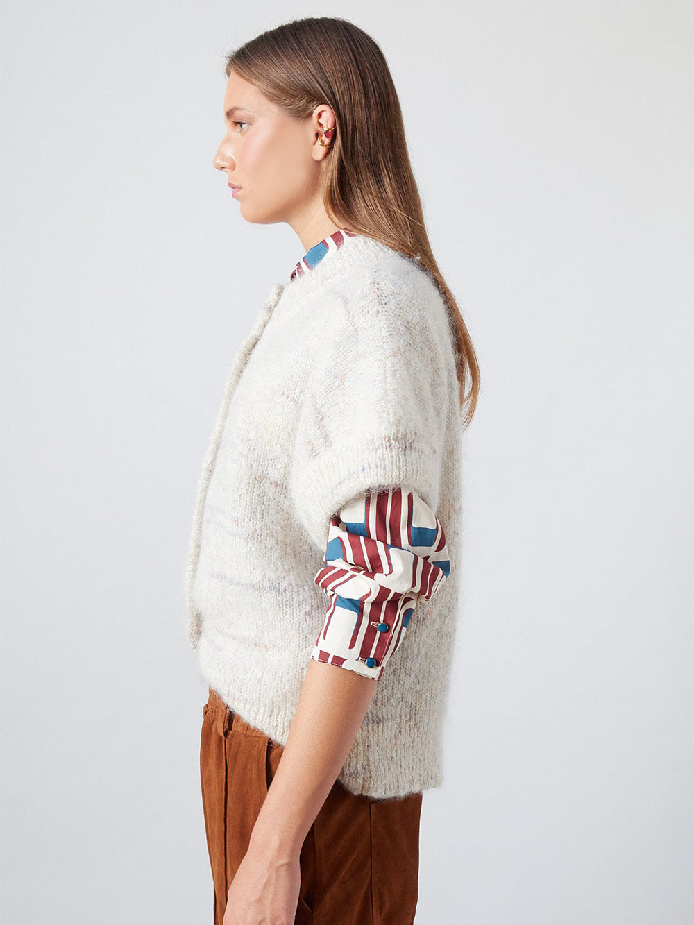 GILET LUCA OAT MELANGE
