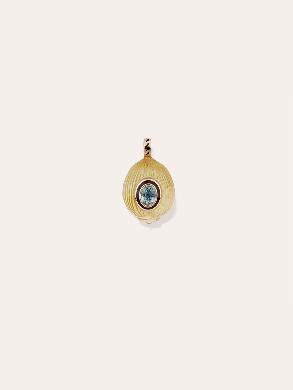 PENDENTIF COQUILLAGE QUARTZ JAUNE