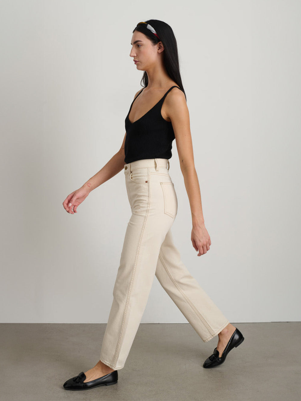 LIGHT HIGH STRAIGHT FULL JEANS