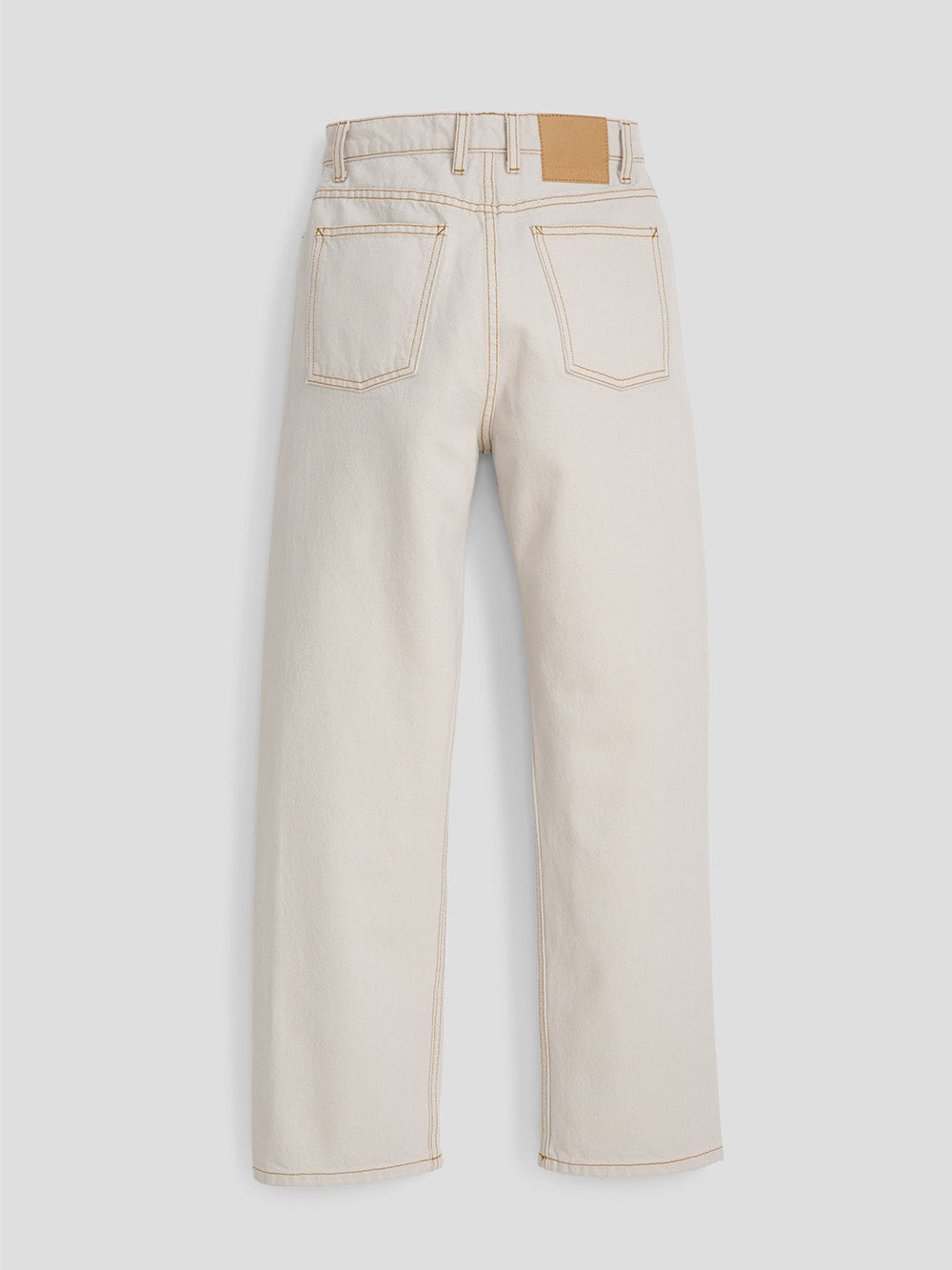 HIGH STRAIGHT TILE WHITE FULL JEANS