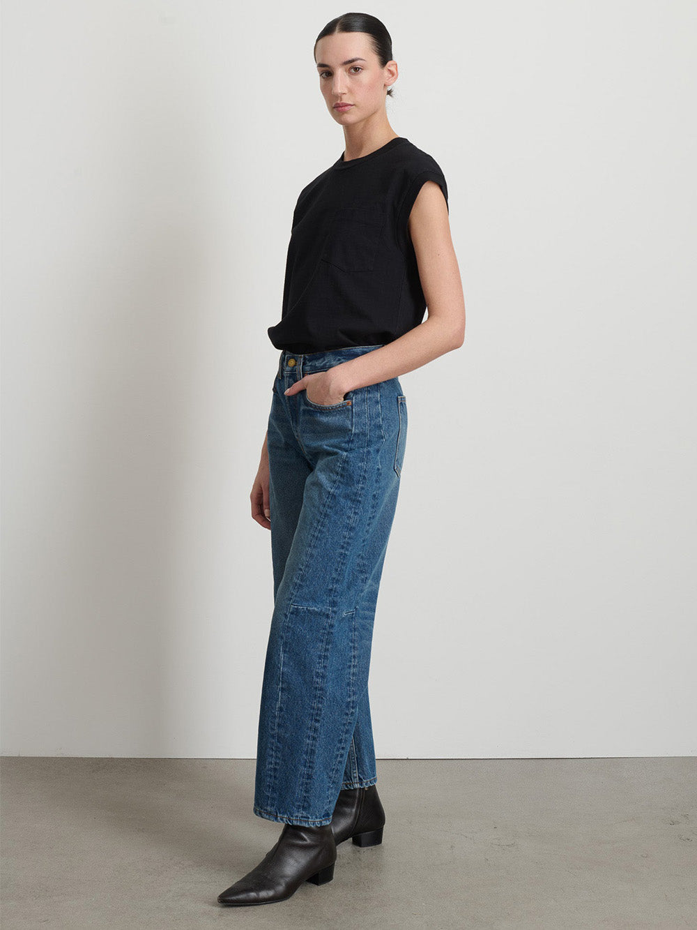 LIESL BLUE SLIM LASSO JEANS