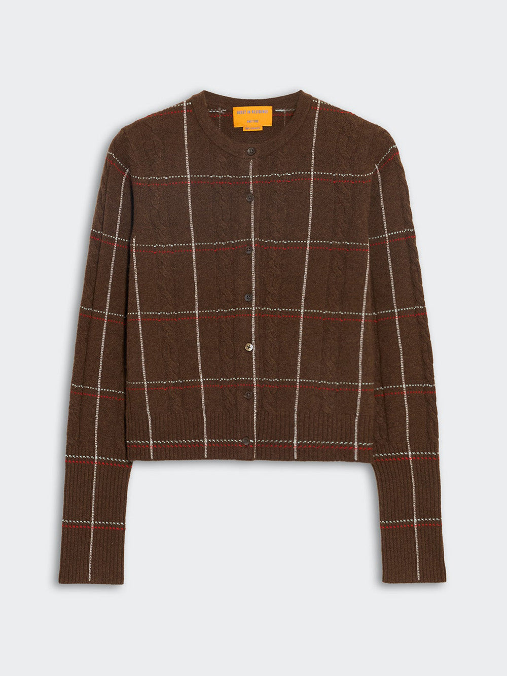CARDIGAN JANE CHECK CHESNUT