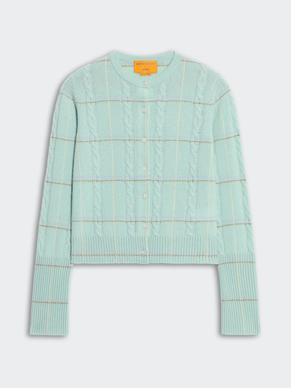 CARDIGAN JANE CHECK SEAGLASS