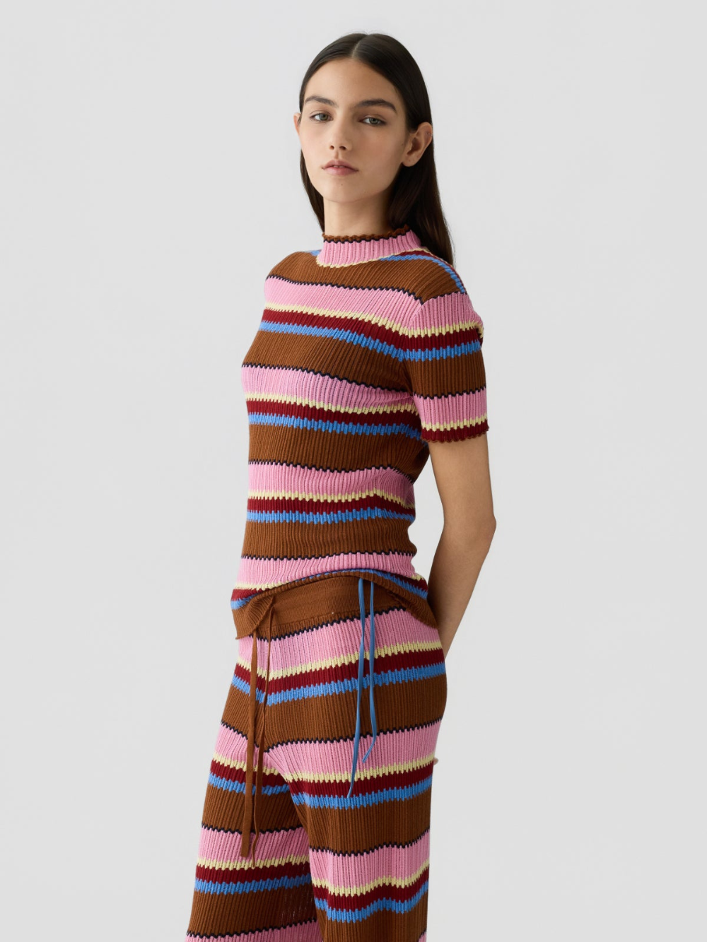 TOP PALAZZO BURNT SIENNA