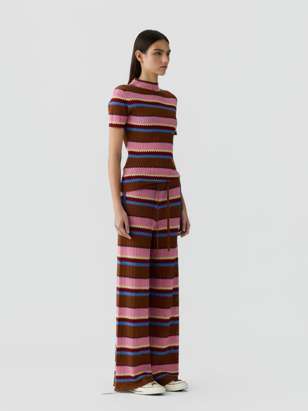 TOP PALAZZO BURNT SIENNA