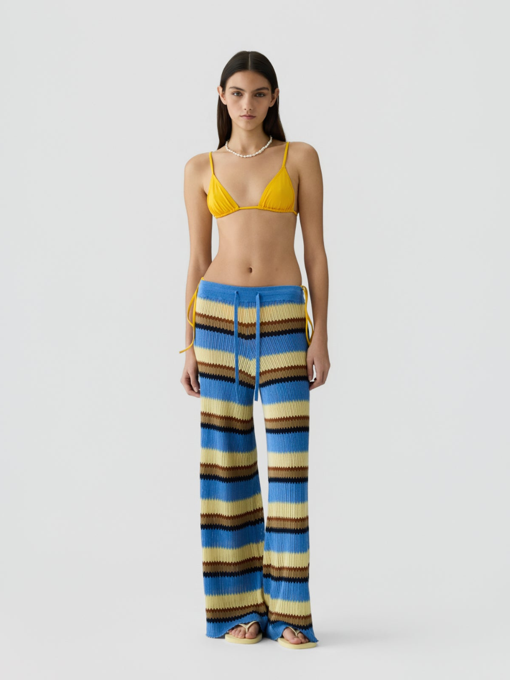 PANTALON PALAZZO DELFT BLUE