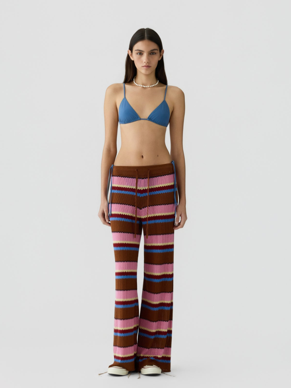 BURNT SIENNA PALAZZO TROUSERS