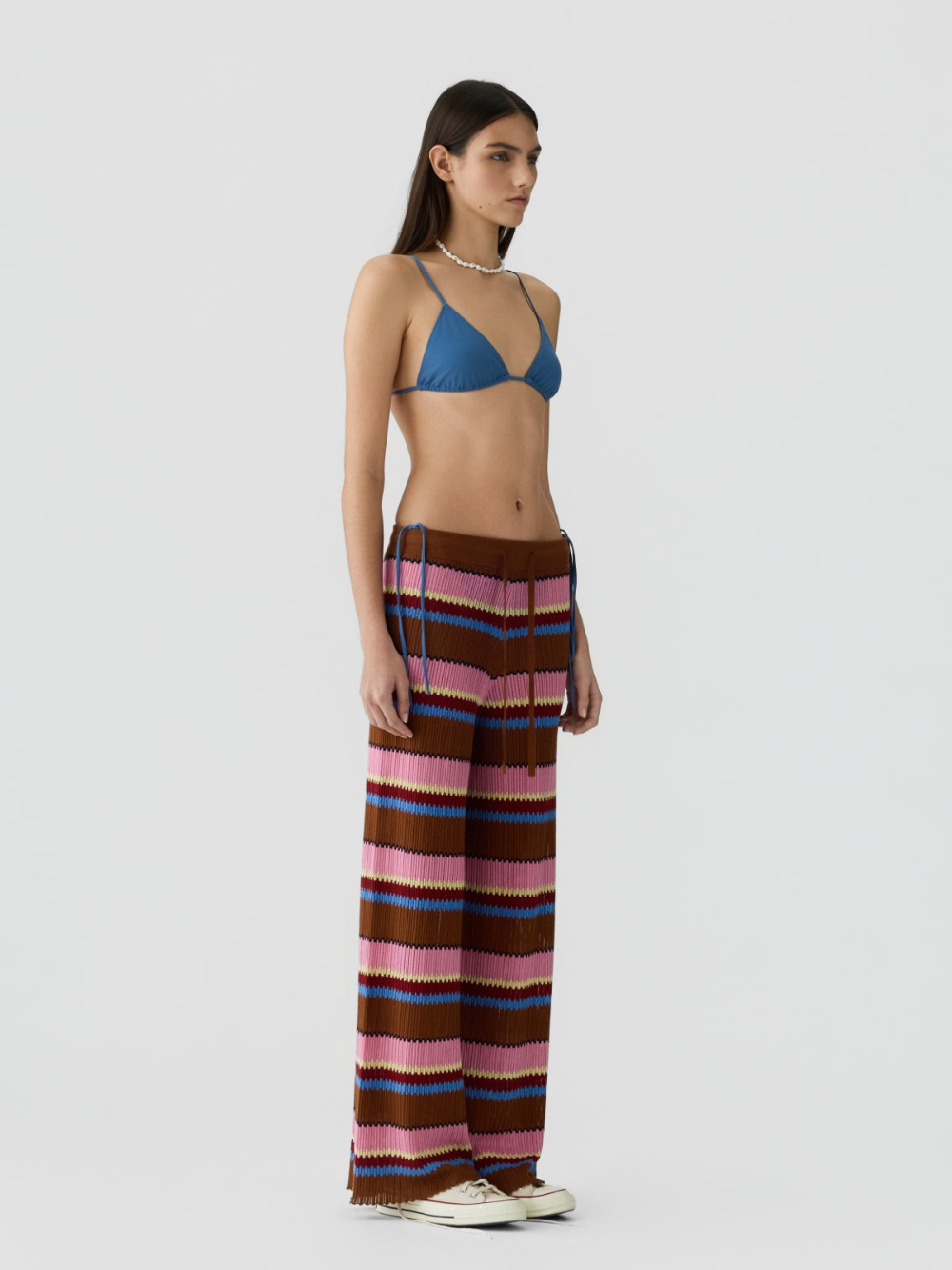 BURNT SIENNA PALAZZO TROUSERS