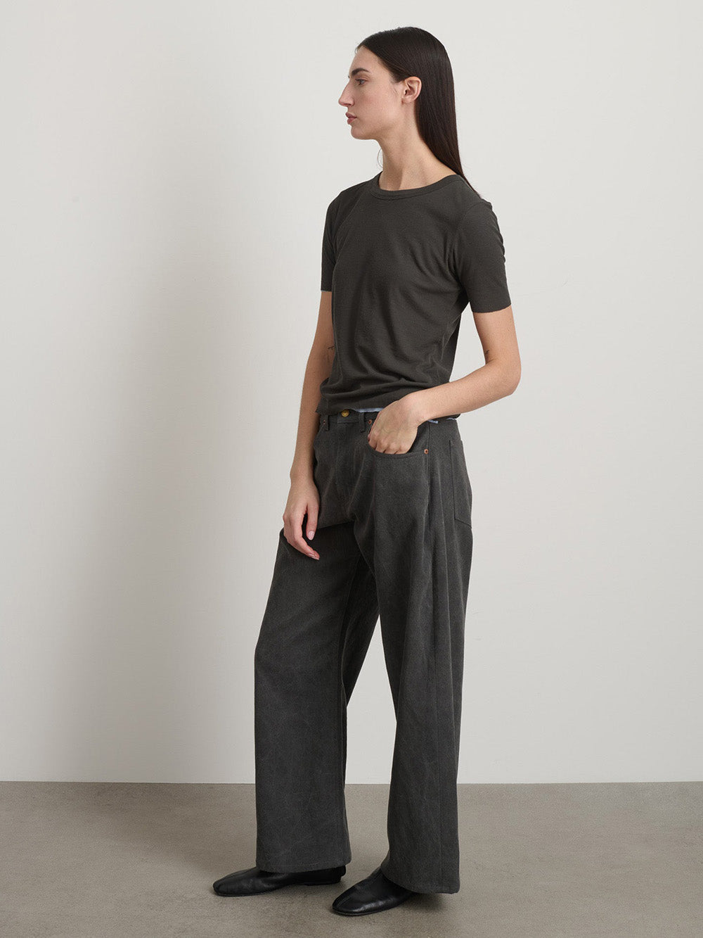 T-SHIRT DOUBLE GREY BLUE