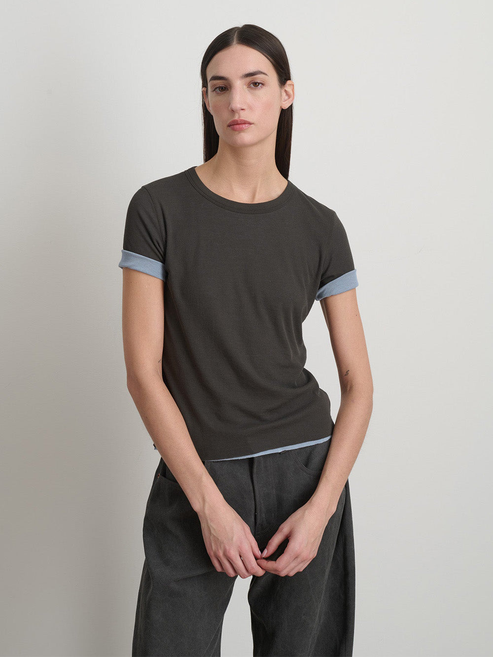 DOUBLE GREY BLUE T-SHIRT