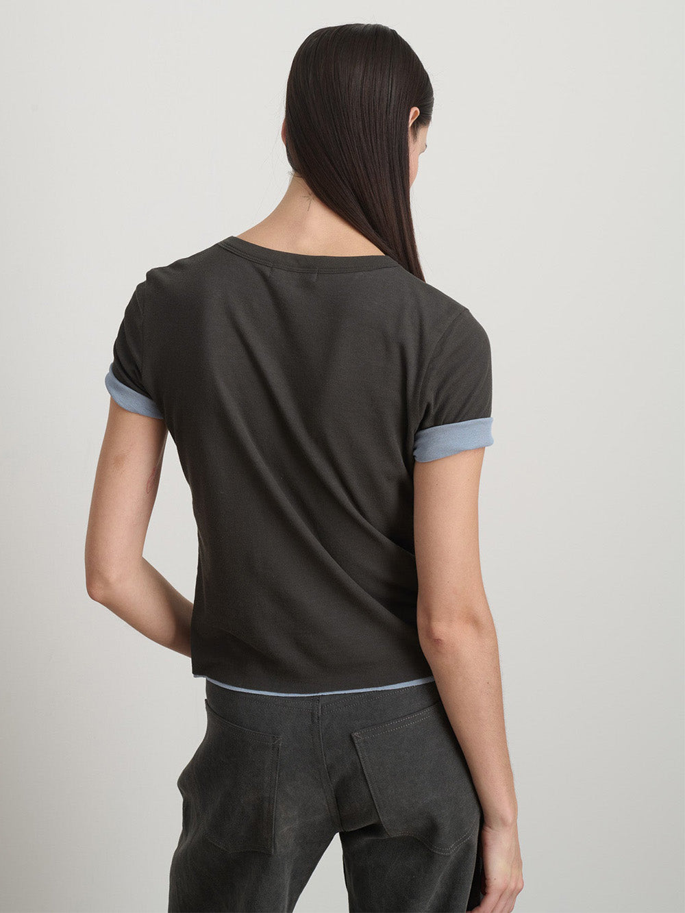 T-SHIRT DOUBLE GREY BLUE