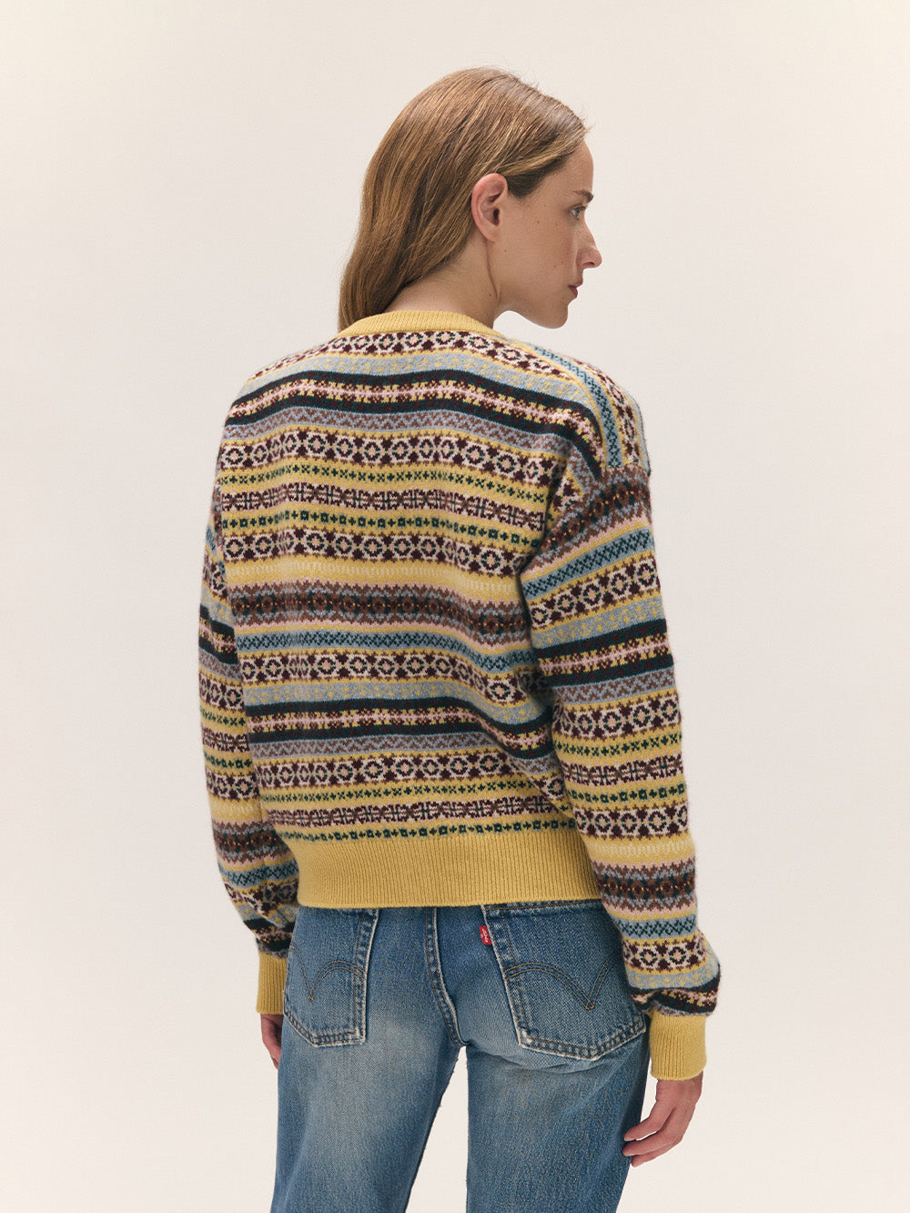 CARDIGAN ADA FAIRISLE YELLOW