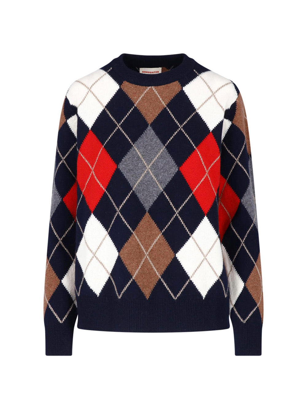 PULL AVA ARGYLE NAVY & RED