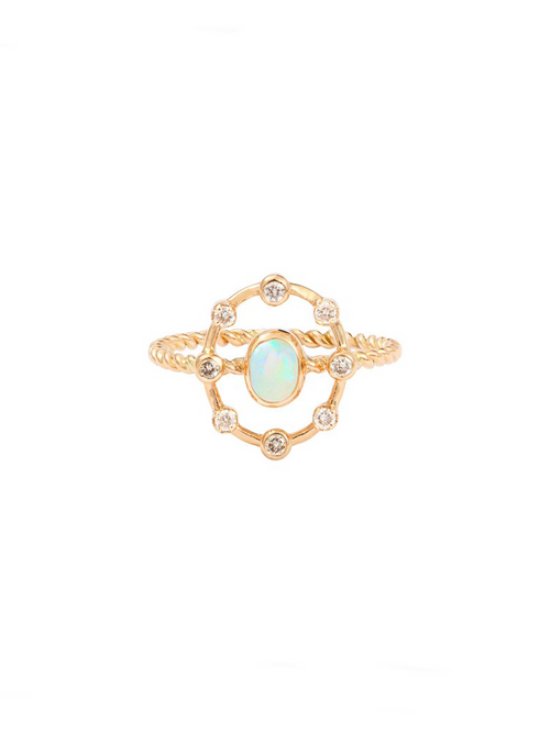 BAGUE SOLAL OPALE