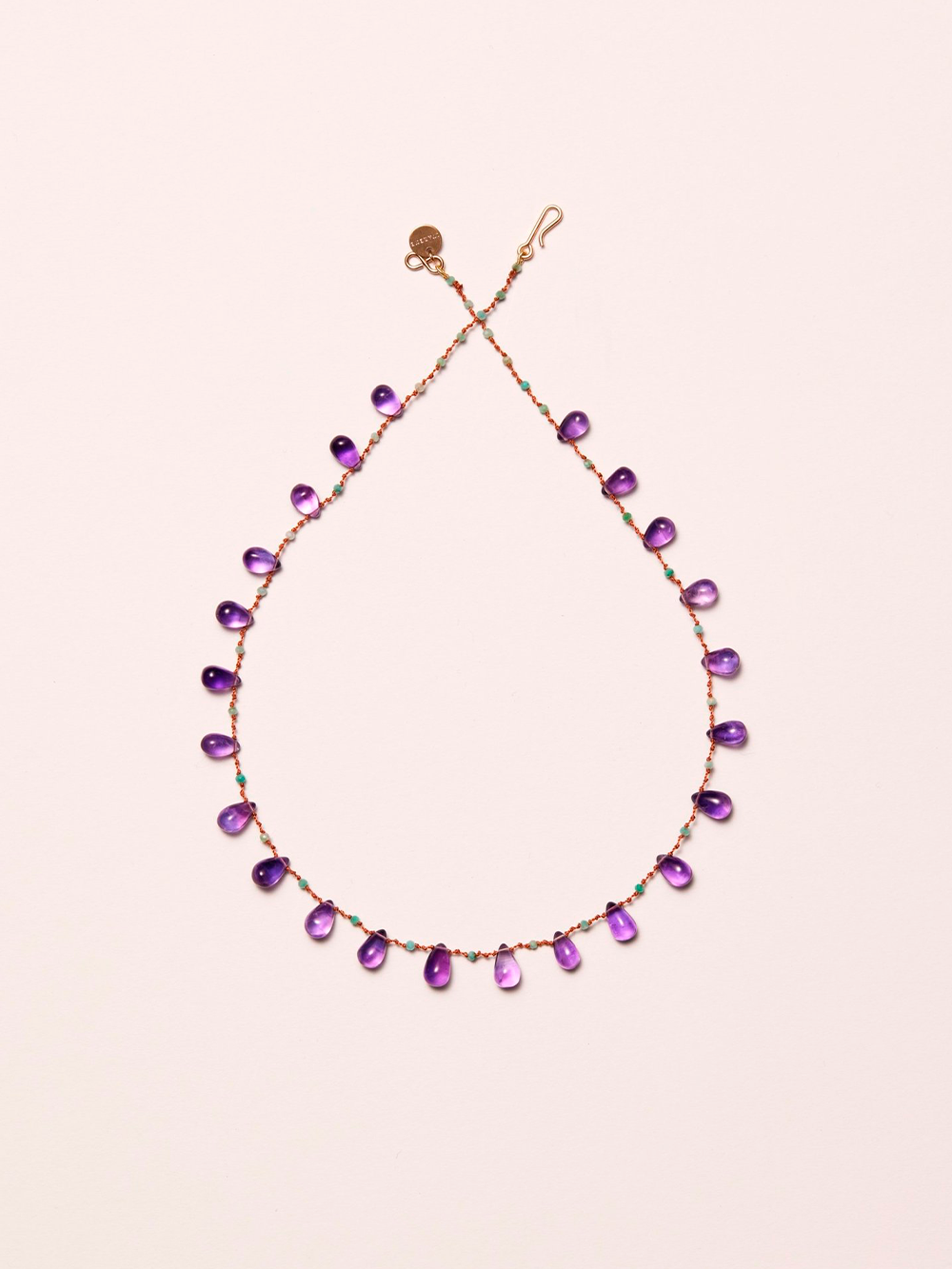 WINFIELD AMETHYST AND AMAZONITE NECKLACE