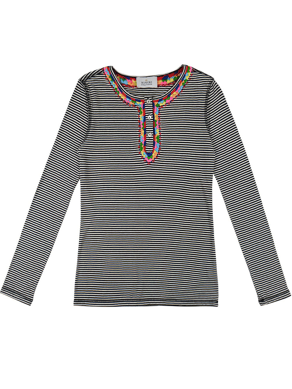 BLACK STRIPED SKIN T-SHIRT